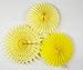 Yellow Elephant Baby Shower Decorations Cream Grey 7pcs Honeycomb Tissue Paper Fan Flower for Yellow You are My Sunshine Party Bridal Shower Decorations Yellow Birthday Party Decorations