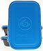 6 Pack Fitness Sure Seal Meal Prep Containers Set of 3 24oz (Black/Neon Blue)