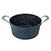 MasterPan MP-131 5QT Ultra Non-Stick Cast Aluminum Stock Pot with Glass Lid, 5 Quart, Granite Series