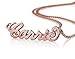 18k Rose Gold Plate Name Necklace - Custom Made Any Name