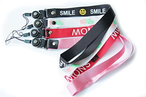 Onkuey 4 Pack 17 Inch Streetwear Fashion Detachable Neck Straps Lanyard, Perfect for Bag Phones Keys Id Badges Keychain