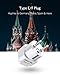 BESTEK Europe Travel Plug Adapter, Grounded Universal Type E/F Plug Adapter EU to US Adapter - Ultra Compact for Most of Europe, Asia Countries and More, 3 Pack