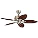 Westinghouse 7226520 Xavier Indoor Ceiling Fan with Light, 44 Inch, Brushed Nickel & Cop