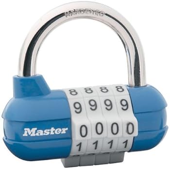 Master Lock 1523D Set Your Own Combination Padlock, 1 Pack,Assorted Colors