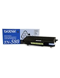 Brother TN580 High Yield Toner Cartridge   Retail embalaje   Negro