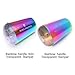 BORN PRETTY Clear Nail Stamper Auroras Nail Shining holographic Head colorful Handle Clear Silicone Stamper for Nail Art Stamping Plate