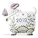 Hallmark Keepsake Christmas Ornament 2019 Year Dated Love Your Spirit, Godchild Lamb, New Baby Baptism Gift Porcelain,