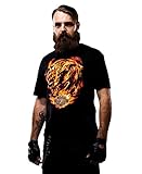 Harley-Davidson Mens Hog'N 4 Life Flaming B&S Shirt
