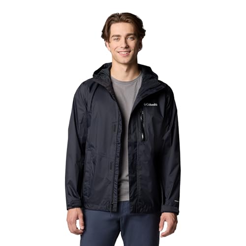 Herren Pouring Adventure III Jacke, verstaubare wasserdichte Regenjacke