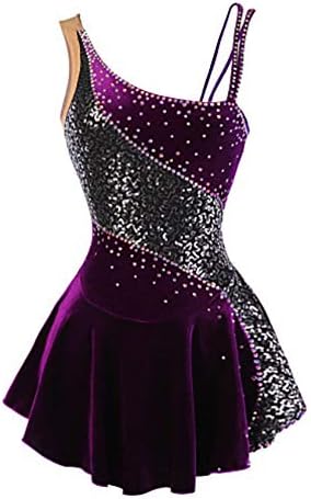 HUAYANGNIANHUA Figure Skating Dress Girl Woman Skating Show Costume can be Customized Color and Size