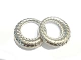 Wholesale Scarf Jewelry DIY Silver Scarf Rings CCB Pendant Scarf Accessory Sold 12pc