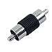 2 Pieces RCA Male to Male RCA Coupler Connector Adapter