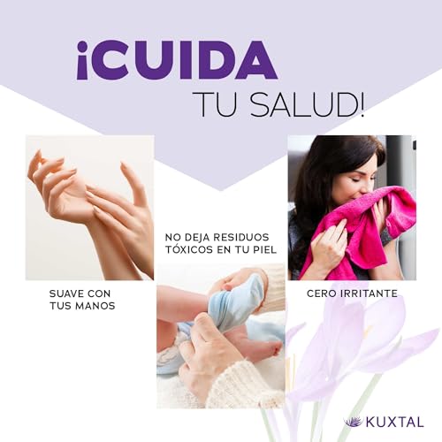 KUXTAL Detergente y Suavizante para Ropa, Hechos con Ingredientes Naturales, Limpieza Profunda y Ropa Suave, Aroma Floral y Pino, Suave con la Piel Sensible, Biodegradables Certificación OECD 301-A