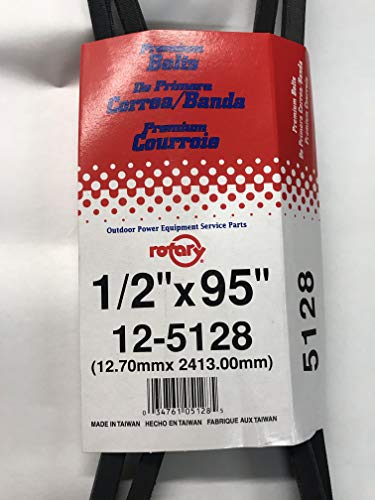 Rotary 5128 Belt Compatible with Craftsman 144959, 130801, 138255 (1/2X95) Retail Packaging