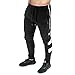 BROKIG Mens Strike White Workout Gym Athletic Jogger Pants Lightweight Running Sweatpants for Men with Pockets