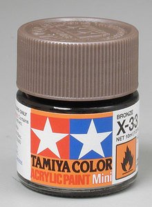 Tamiya Gloss Acrylic Paint Mini 10ml Bronze X33
