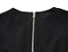 MUXXN Women's 1950S High Waist Bodycon Vintage Work Dress (Black M)