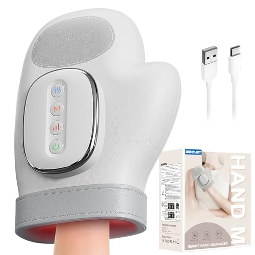 Smart Hand Massager with Heat Compression Relief for Arthritis and Carpal Tunnel Relief Electric Shiatsu Wrist/Finger/Palm Massager