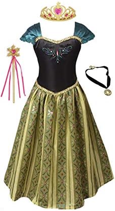 FashionModa4U Anna Coronation Dress, Tiara, Necklace and Wand.
