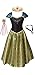 Anna Coronation Dress, Tiara, Necklace and Wand, 4-5 Years Dark Green