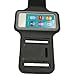 iGadgitz U2043 Reflective Anti-Slip Neoprene Sports Gym Jogging Armband Compatible with Apple iPod Nano 7th Generation 16GB - Black