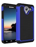 Kyocera Hydro View Case, Hydro Reach Case, ANLI(TM) Hybrid Armor Shockproof Series Defender Protective Case Cover for Kyocera Hydro View C6742 / Hydro Reach C6743 Blue