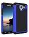 Kyocera Hydro View Case, Hydro Reach Case, ANLI(TM) Hybrid Armor Shockproof Series Defender Protective Case Cover for Kyocera Hydro View C6742 / Hydro Reach C6743 Blue