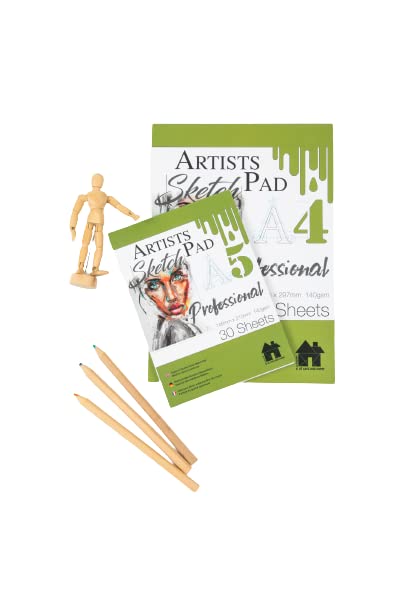 A4 & A5 Artist Sketch Pads 140gsm 30 Sheets per pad