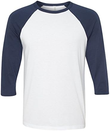 Purplebox Canvas Mens Three-Quarter Sleeve Baseball Raglan T Shirt XS-2XL