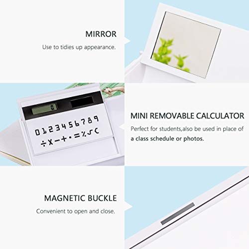 Multifuction Pencil Case for Boys Girls PYFK Pencil Box with Calculator Mirror and Whiteboard Pencil Holder for School Office Supplies Cute with Perfect Size and Easy Access(Sky)