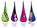 AMAZEYOU Kids Swing Hammock Pod Chair - Child's Rope Hanging Sensory Seat Nest Indoor Outdoor Use Inflatable Pillow - Great Children, All Accessories Included (Pink R)