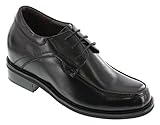 CALDEN - K512631 - 4 Inches Taller - Size 9 D US - Height Increasing Elevator Shoes (Black Leather Lace up Dress Shoes, Extra Heightening)