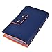 Nicely Neat Leatherette Business Card / Credit Card Organizer Book, 96-Cell, Marine Blue