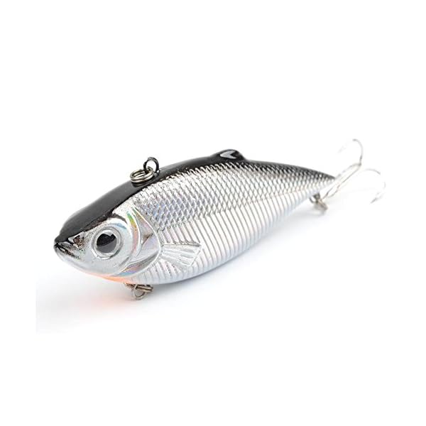 SALE-DrFish-Fishing-Lure-Crankbaits-Rattlin-Bait-Minnows-VIB-Lipless-Bass-Perch-Baits-Black-Silver-Loaded-in-Box-Optional-Assotment-Qty