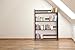 Stony Edge 4-Tier Folding Bookshelf | Espresso Wood Finish | 45x32x11.5 Inches | Book Shelf for Books and Trinkets | No Assembly Required | Foldable & Small Bookshelf for Home and Office