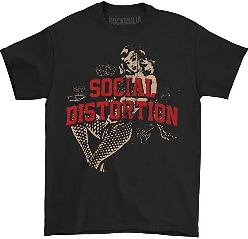 Social Distortion Men's White Light Icons Tee T-Shirt Black