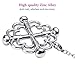 UTIMI Nipple Clip Alloy Breast Clamps with Detachable Chain Silver