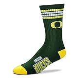 For Bare Feet Mens NCAA 4 Stripe Deuce Crew