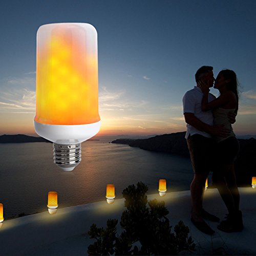 WEBSUN Flickering Light Bulbs 3 Modes Led Flame Effect Light Bulbs E26 Base - Vintage Atmosphere Lighting for Valentine's Day, Hotel, Bars, Home Decoration (1 Pack) - Thumbnail 6