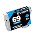 Uniwork Remanufactured Ink Cartridge Replacement for Epson 69 use for Stylus C120 CX5000 CX6000 CX8400 CX9400 NX215 NX305 NX400 NX410 NX415 NX515 Workforce 30 40 600 610 615 1100 1300 Printer, 10 Pack