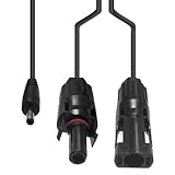 MC4 Solar Panel Cable Connectors to DC 3.5mm x 1.35mm Cable For Solar Panel and Portable Solar Generator 150Wh