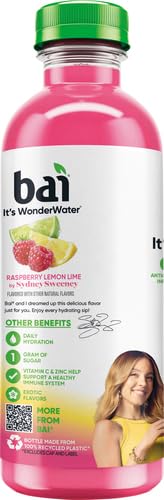 BAI ANTIOXIDANT INFUSION, RIO RASPBERRY TEA LIQUID PREPARED ICED TEA, 18 FL OZ
