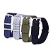 Vetoo 20mm Watch Bands, Ballistic Nylon Replacement NATO Strap with Adjustable Metal Clasp, Pack of 4