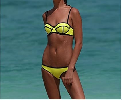 maillot de bain push up fluo