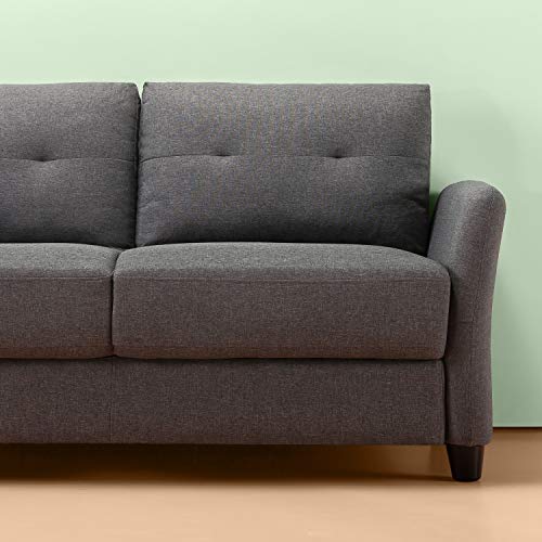 Zinus-Ricardo-Contemporary-Upholstered-622-Inch-Sofa-Couch-Loveseat-Dark-Grey