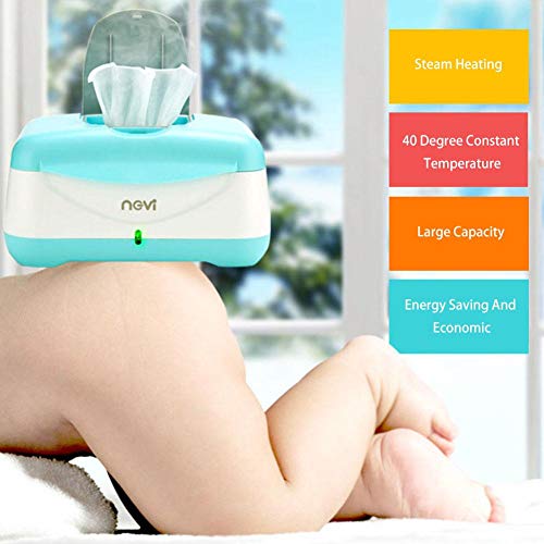Baby Wipes Warmer Dispenser 40 Degree Thermostat Large Capacity for 80 Wet Wipes Heater Case Thermostat Baby Warm Wipes Heating Box