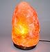 Himalayan Salt Lamp Natural Shape with Wooden Base, 6-8 Inches, 6ft UL-Approved Dimmer Switch Cord – Soothing Ambience, Air Purifier, Stress Relief, Bedroom & Office Decor, Wellness, Zen Lighting