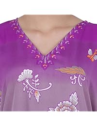 Miss Lavish London Kaftan Túnica de una talla para la playa Maxi Vestido de dormir K134F