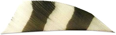 Trueflight Feathers 2 Inch Gray Barred Shield Back White - 50 Pack