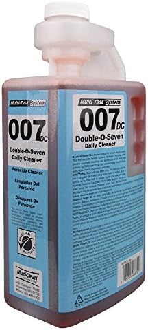 Multi-Clean 908679 007 Double-O-Seven Hydrogen Peroxide Fortified Cleaner Concentrate, Green Seal Certified, Squeeze and Pour Dilution Control (Pack of 4)
